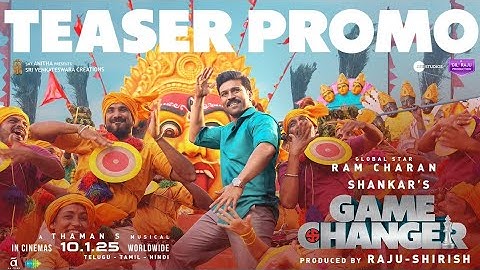 game changer Teaser | promo Ram Charan Kiara Advani  Shankar SS thaman Dil Raju #ramcharan #shankar