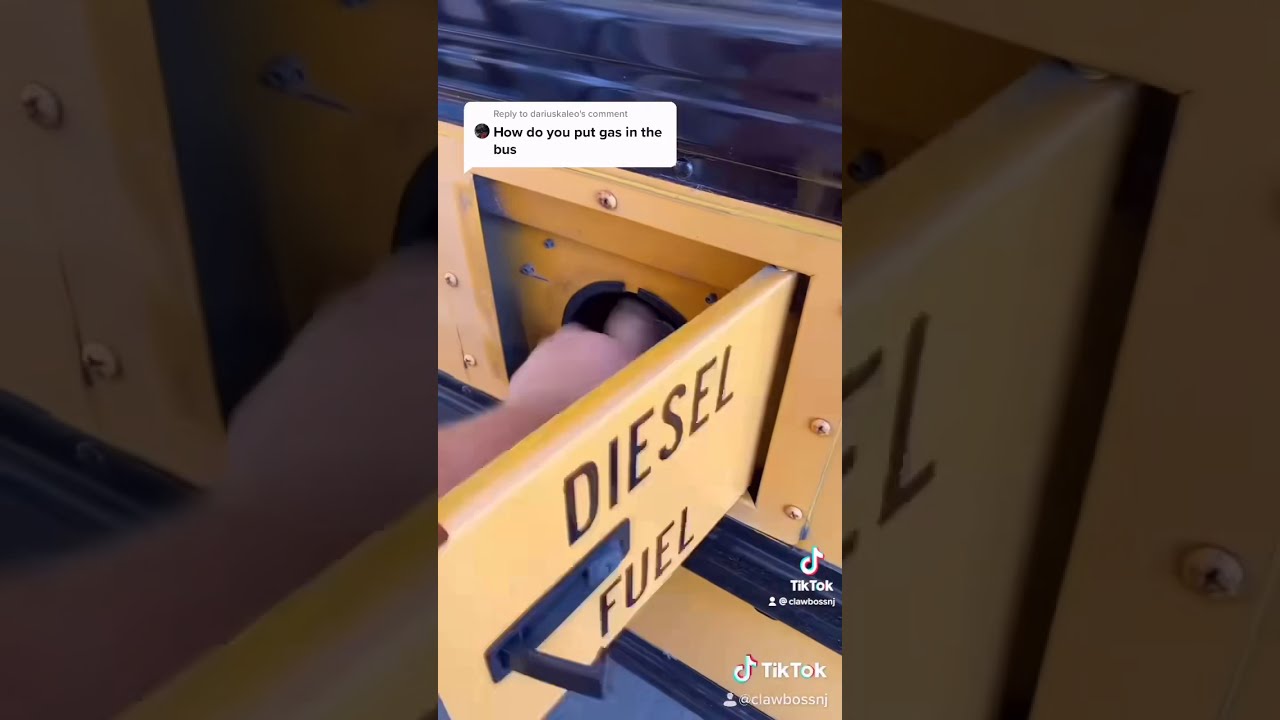 How To Put Fuel In A School Bus.