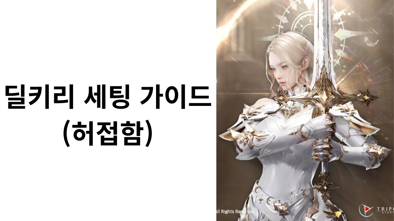딜키리 세팅 가이드 | 로스트아크