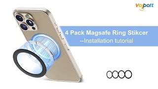 Magsafe Ring Stikcer  Installatio tutorial