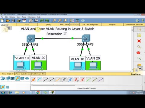 VLAN and Inter VLAN Routing in Layer 3 Switch - Part 72 | CCNA 200-125 Routing & Switching