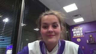 Sophomore Ali Kilponen strikes out 14 batters in Game 2 of LSU's sweep of Central Arkansas