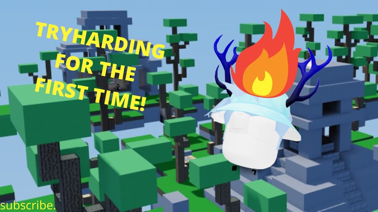 Try Harding TRY HARDING FOR THE FIRST TIME! (bedwars) - YouTube