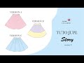 Tutoriel jupe story patron couture en collaboration avec le dressing de cindy