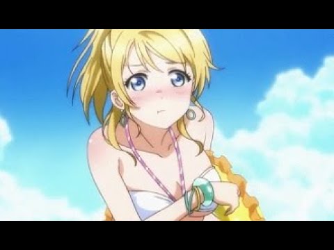 Love Live! Eri-chan is all grown up...!? Fireworks at the night pool! Cute swimsuit