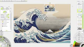ArtRage 3 painting on All-in-One PC with bristle brush