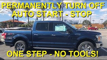 How To Deactivate Disable Disconnect Turn Off Ford F-150 F150 Auto Start Stop Permanently in seconds