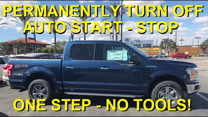 How To Deactivate Disable Disconnect Turn Off Ford F-150 F150 Auto Start Stop Permanently in seconds