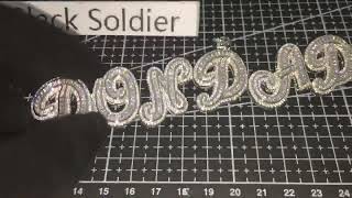 Black Soldier jewelry custom name necklace 2022030602