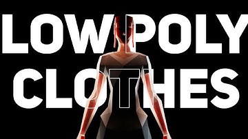 Make Low Poly Clothing in Blender!