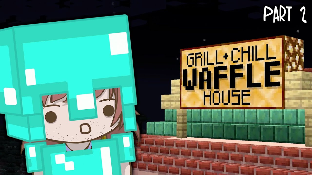 Waffle House In Minecraft The First Waffle House in Minecraft (Cartoon Animation) - YouTube