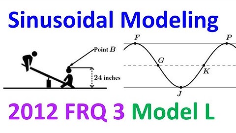 2012 FRQ 3 - Sinusoidal Modeling (Model L) [AP Precalculus]