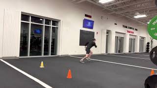 1 Step Crossover to 90 Deg Sprint | Isolated Agility | Demo