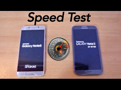 Samsung Galaxy Note 5 Vs Galaxy Note 2 - Speed Test HD