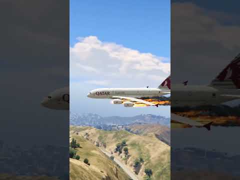 Mid air collision between two Giant Aeroplane GTA 5 #shorts