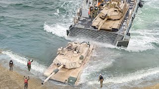 US Genius Solution to Move Millions $ Worth of Tanks In Middle of the Sea