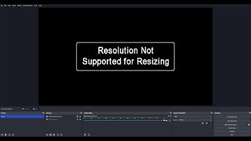 How to fix Resolution Not Supported for Resizing