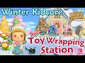 🎁ACNH Toy Wrapping Station on Peppermint | Cozy Winter Island Build in Animal Crossing New Horizons