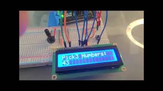 Pick3 Lottery numbers generator, and displayed on LCD.