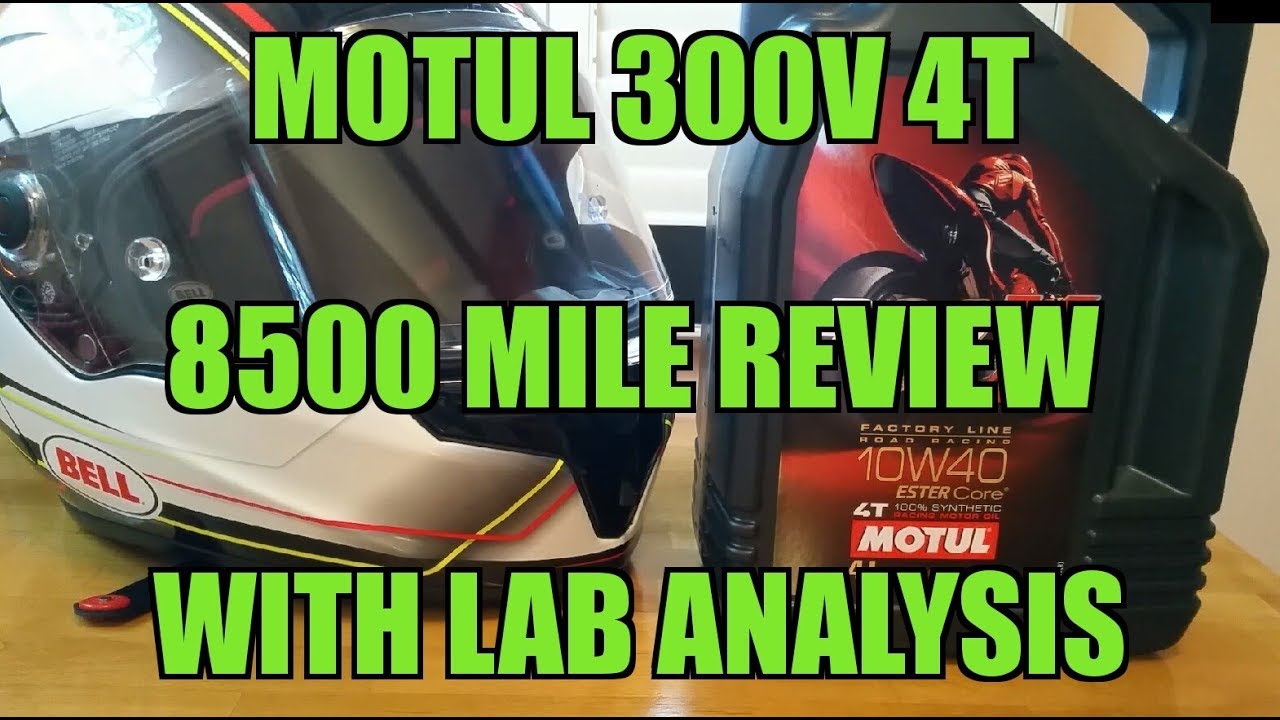 MOTUL 300V 4T 8500 MILE REVIEW WITH OIL TEST ANALYSIS 