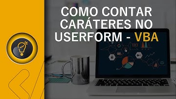 Como Contar Caracteres TextBox Excel e VBA - Vídeo 41