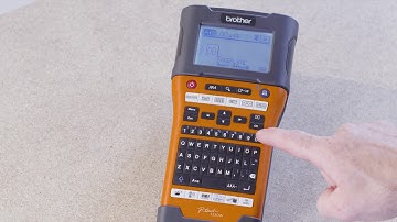 Brother PT-E550W: Creating a socket or faceplate label