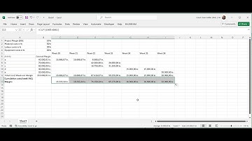 Using MS project Gantt to produce a S curve liquidity Graph in Excel