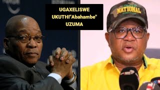 Kumgaxelisile ukuthi Abahambe u Zuma u Fikile Mbalula umgxekile