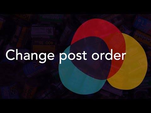 How to reorder posts and portfolio entires in WordPress