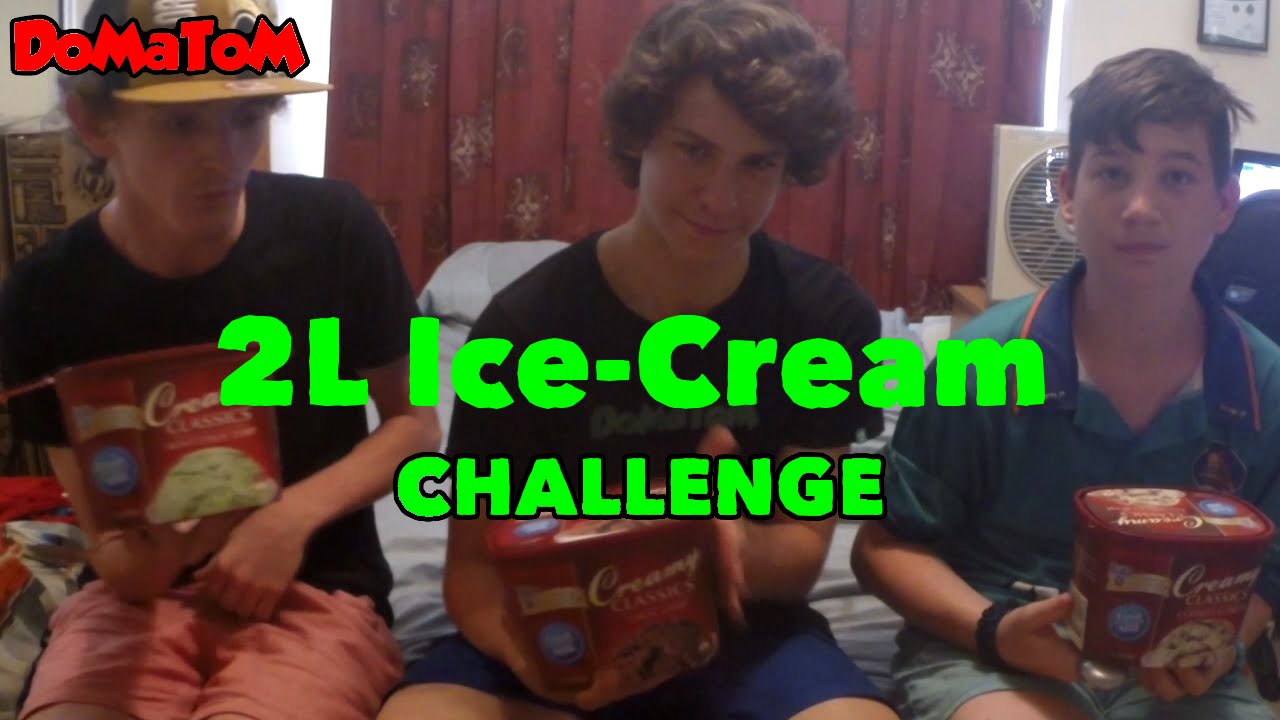 2L Ice Cream Challenge Vomit Alert YouTube