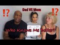 "WHO KNOWS ME BETTER" DAD VS. MOM (MIXED RACE FAMILY)