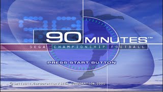 90 Minutes Sega Championship Football - Dreamcast - Gameplay