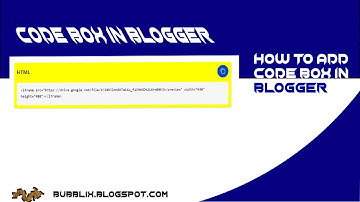 Adding stylish code box in blogger