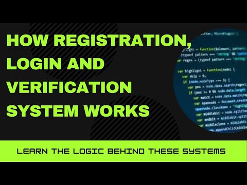 how user registration, login and verification system like facebook works