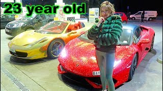 Meet the BILLIONAIRE GIRL with a DIAMOND LAMBORGHINI !!!