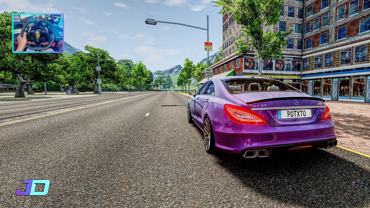 Beam.NG Mercedes-Benz CLS 63 S AMG City POV Drive| Thrustmaster T300 RS