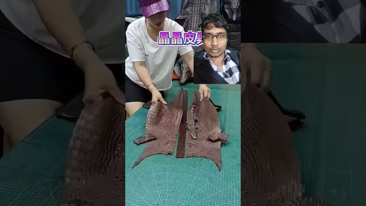 କୁମ୍ଭୀର ଚମଡ଼ାରେ ତିଆରି ବେଲ୍ଟ 