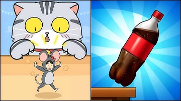 Cat Escape Infinity VS Bottle Jump 3D - All Levels SpeedRun Gameplay ep 1