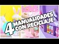 4 Manualidades Fáciles de Hacer y Económicas con reciclaje,(super originales y sencillas)