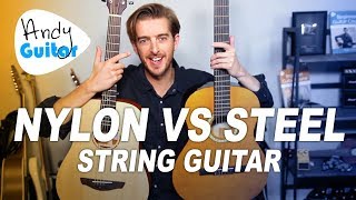 Video thumbnail of "Nylon String VS Steel String acoustic guitar - Which is right for beginners?"