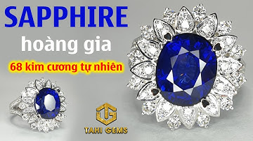 Sa-phia Hoàng Gia trong nhẫn nữ kim cương vàng trắng cao cấp cùng Tahi 6539