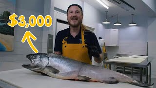 $3,000 King Salmon Cutting Processing 🐟✨