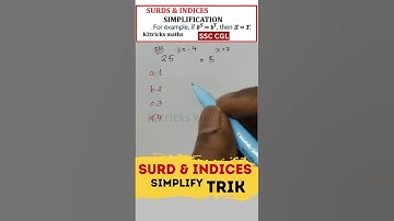 Surds and Indices in Tamil | Surd Simplification Sum #shorts #surdsandindices #simplification #surds