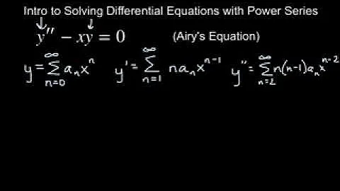 Solving Differential Equations with Power Series