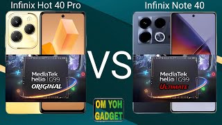 Infinix Note 40 vs Infinix Hot 40 Pro, Lebih Worth it Mana?