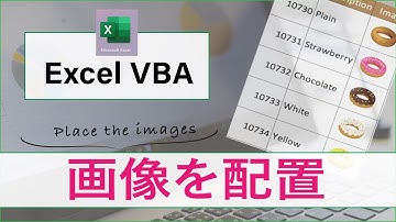 VBA Place the Images on the Excel Sheet　画像をエクセルファイルに貼り付ける。