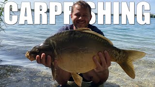 Карпфишинг в Словакии, рыбалка на диком карьерном озере в Европе Carpfishing slovakia