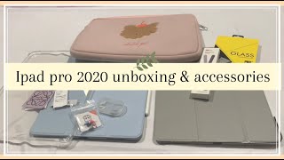 IPAD PRO 2020 unboxing \& accessories 🍎