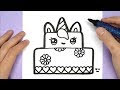 How to Draw a Cute Unicorn Cake - Happy Drawings Unicorn