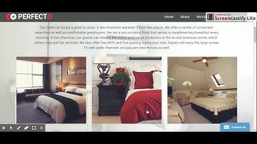 Advertising Website Template For Hotels & Loges